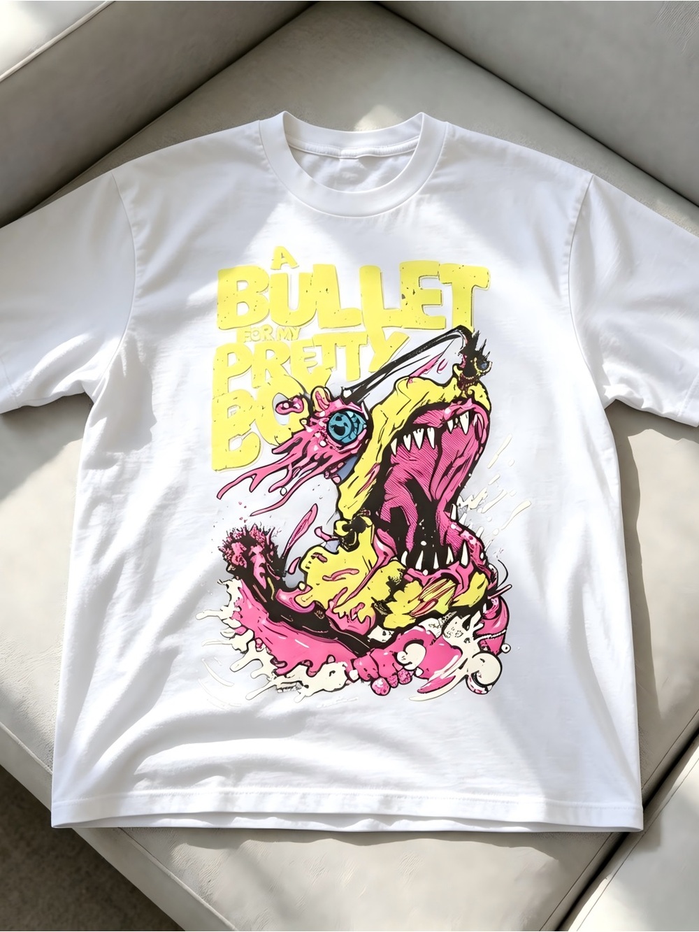 A Bullet For Pretty Boy Monster Graphic white Women Men T-shirt Unisex